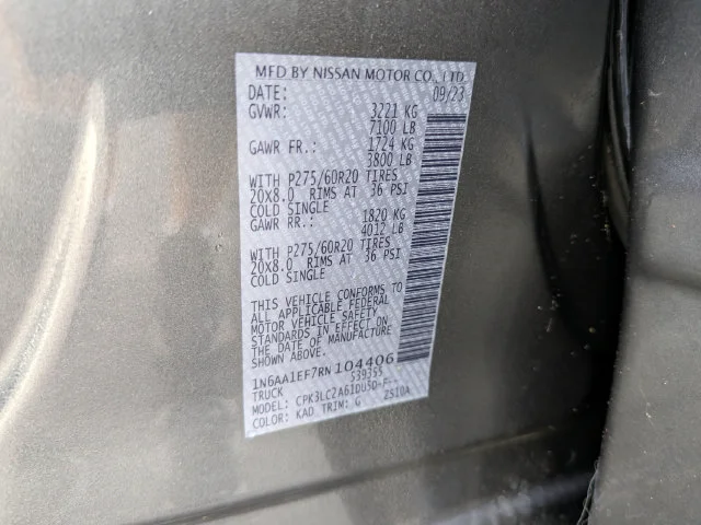 Used 2024 Gray Nissan SV image 38