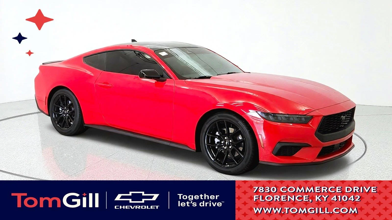 Used 2025 Race Red Ford EcoBoost image 1