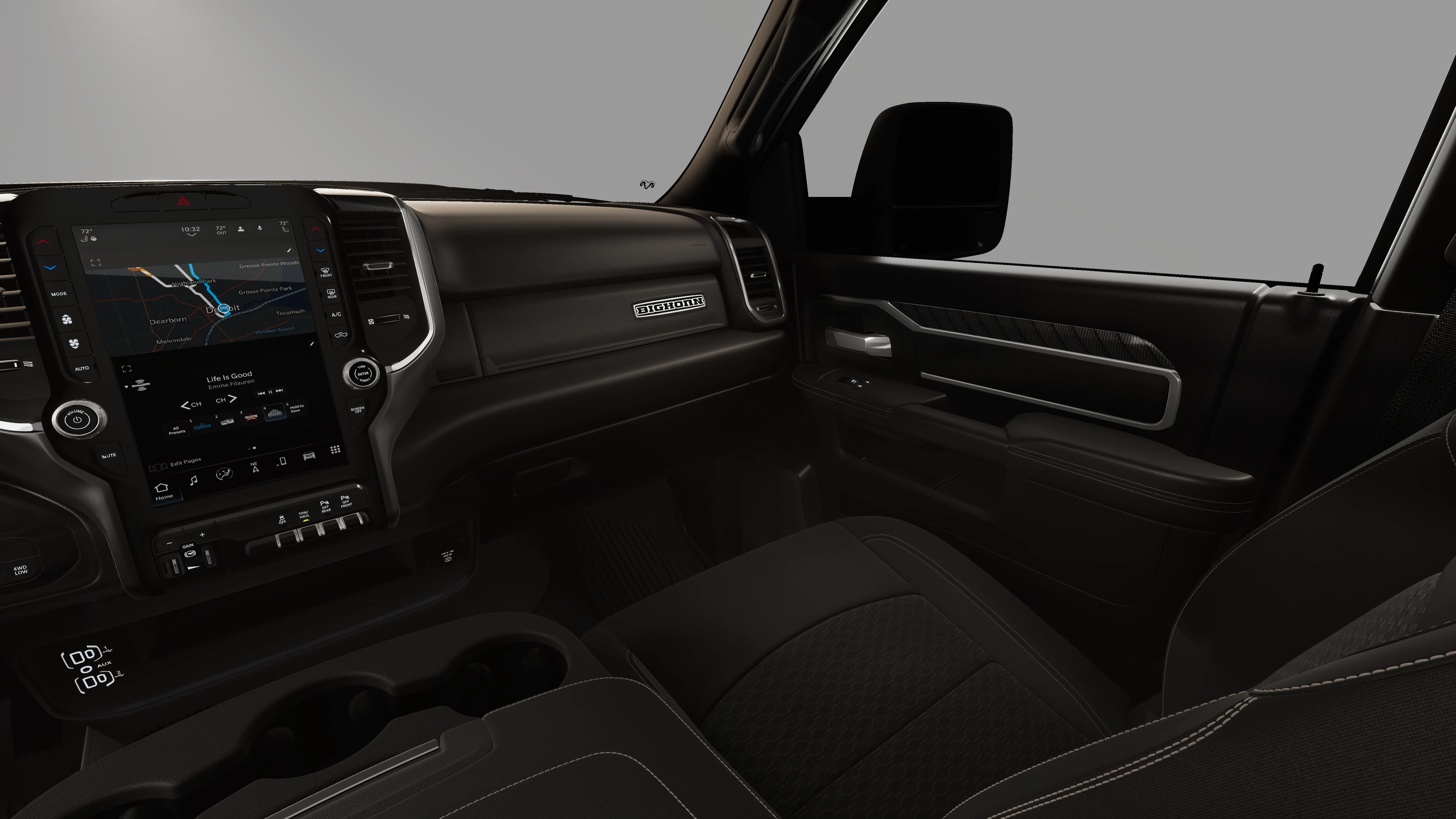 New 2026 Diamond Black Crystal Pearl-Coat Exterior Paint RAM BIG HORN image 19