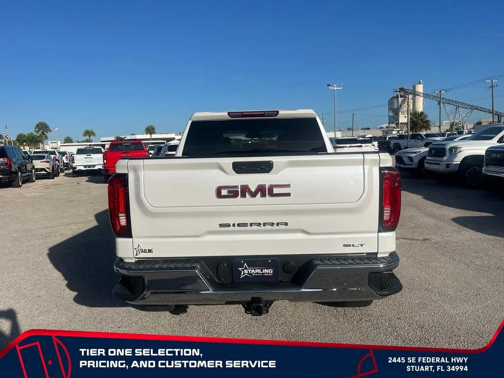 Used 2023 White Frost Tricoat GMC SLT image 6