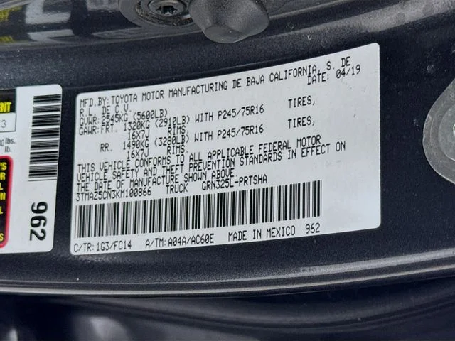 Certified Used 2019 Gray Toyota SR5 image 32