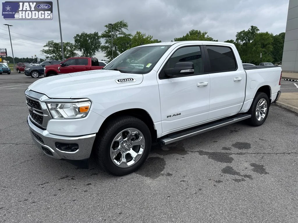 Certified 2022 RAM Ram 1500 Pickup Big Horn/Lone Star with VIN 1C6SRFFT1NN330637 for sale in Little Rock