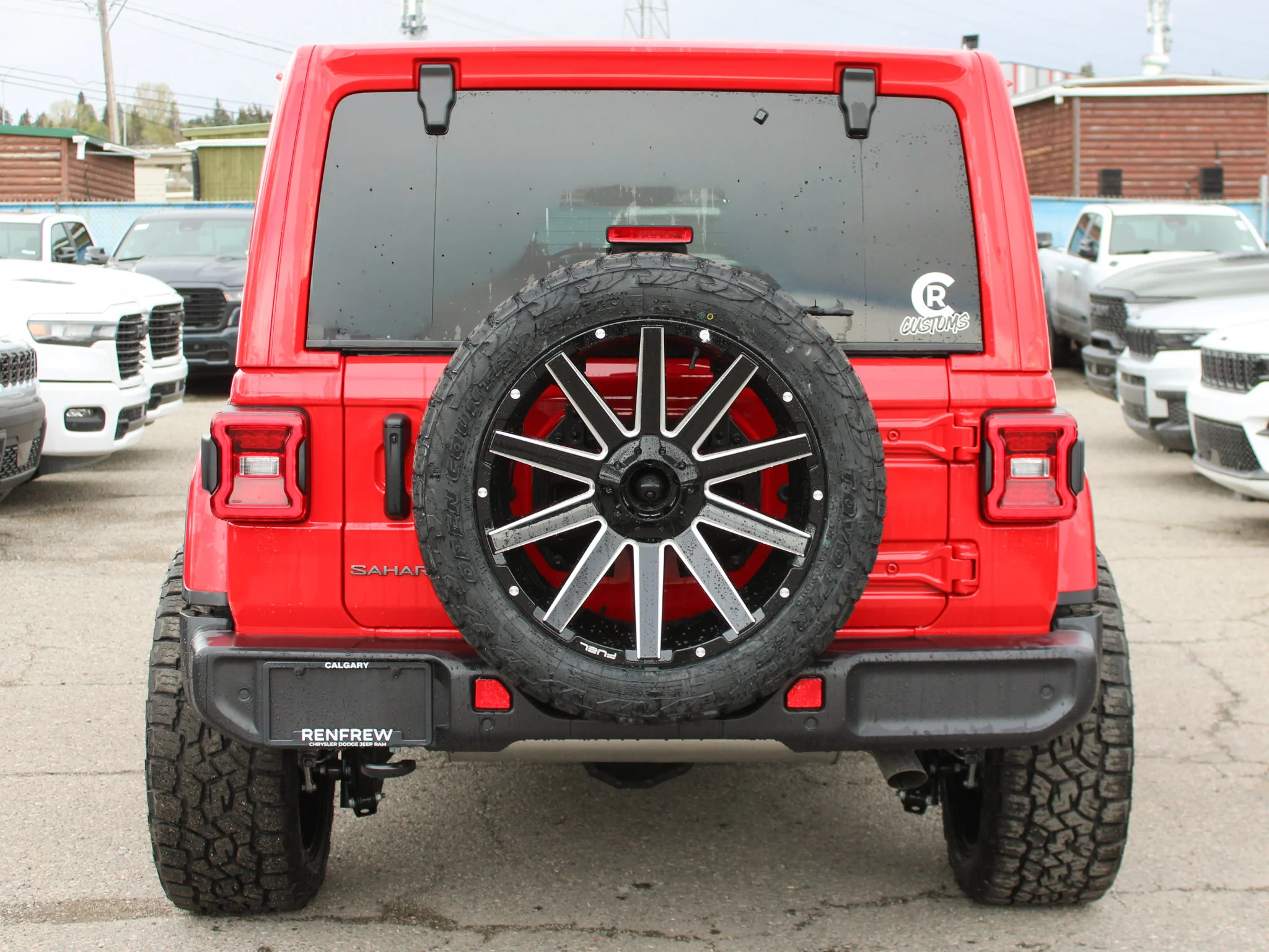 New 2026 Red Jeep Sahara* 4 Door 4x4, 22 Inch Fuel Wheels, 33 Inch Toyos image 6