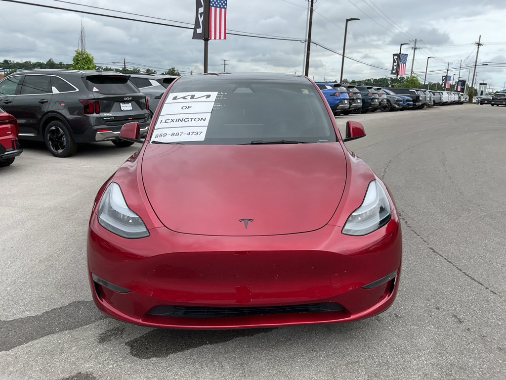 Used 2025 Ultra Red Tesla Performance image 3