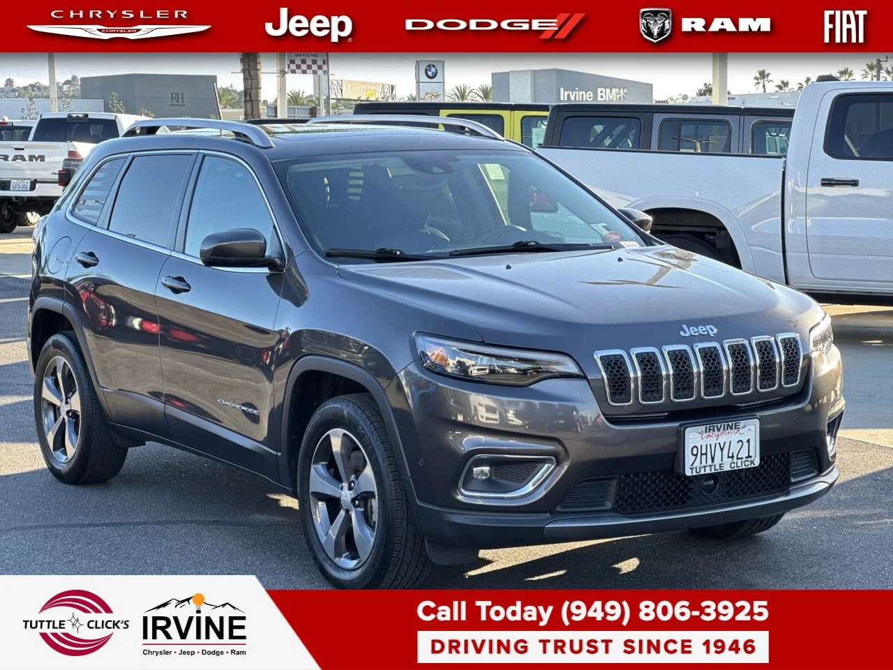 Used 2020 Granite Crystal Metallic Clearcoat Jeep Limited image 12