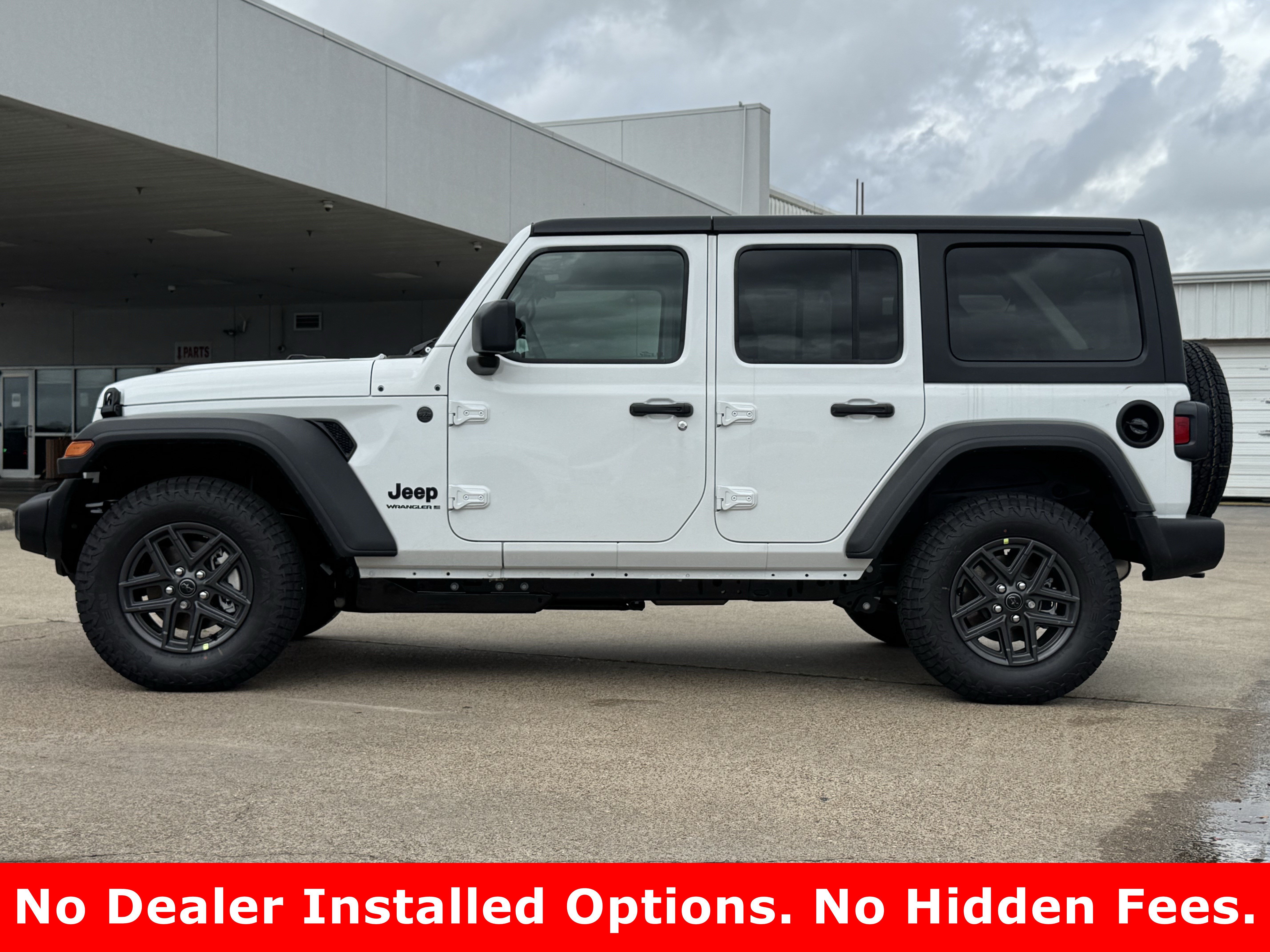 New 2026 Bright White Clear-Coat Exterior Paint Jeep Sport S image 6