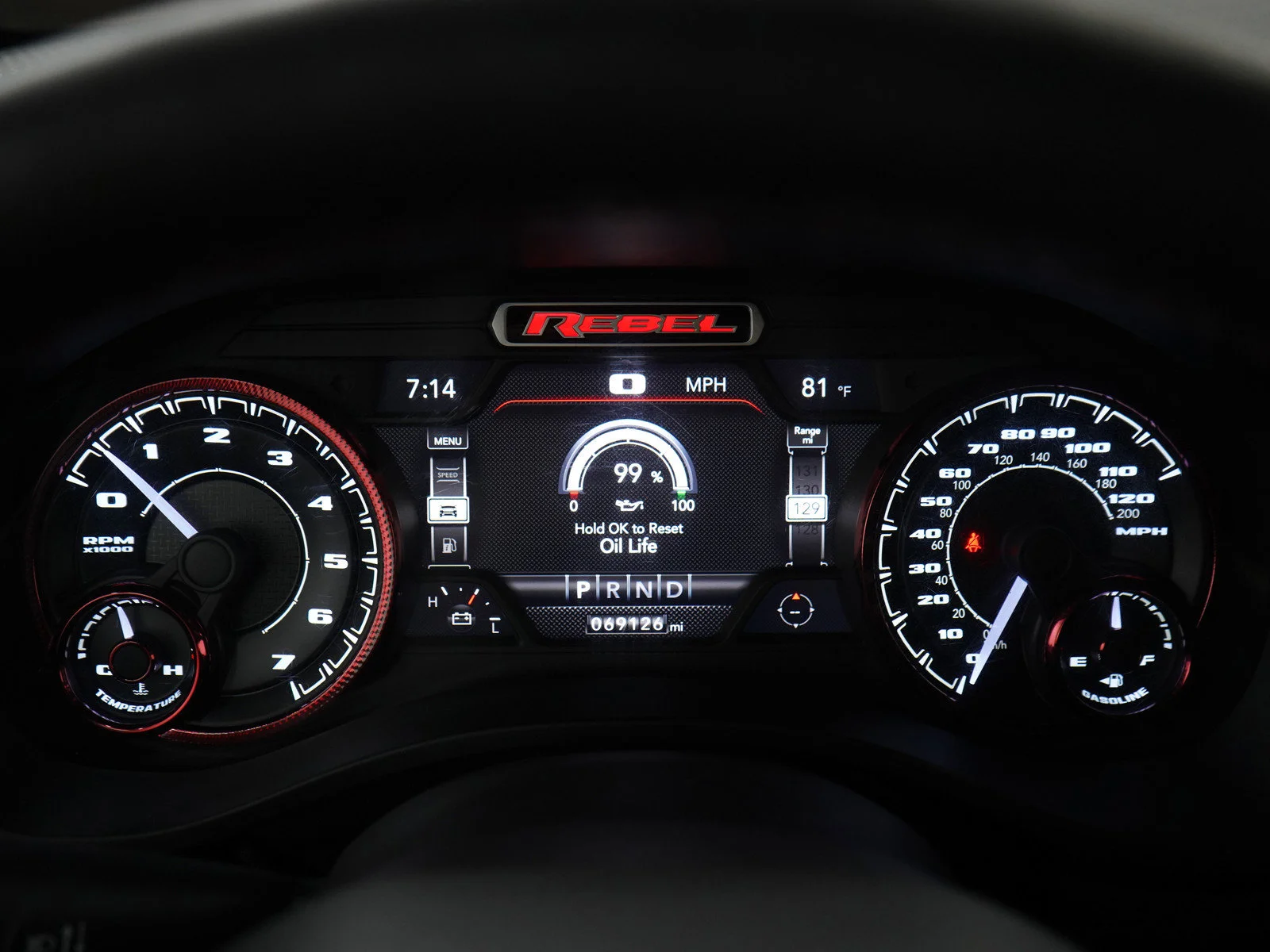 Used 2019 Flame Red Clearcoat Ram Rebel image 23