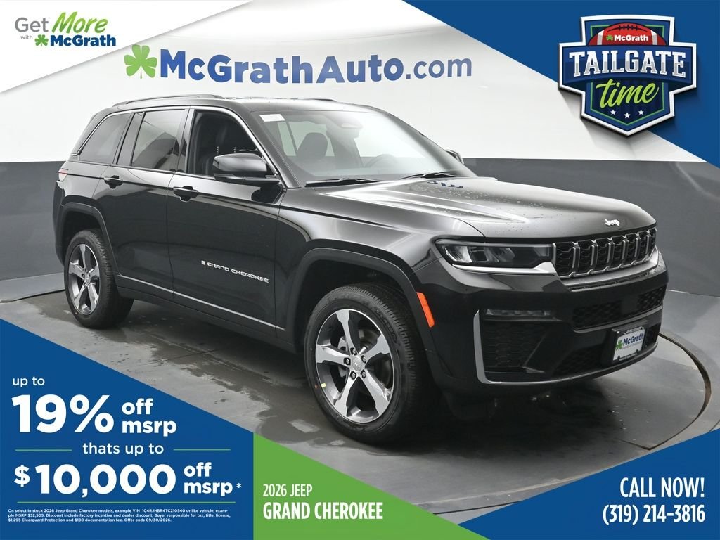 New 2026 Diamond Black Crystal Pearl-Coat Exterior Paint Jeep Limited image 1
