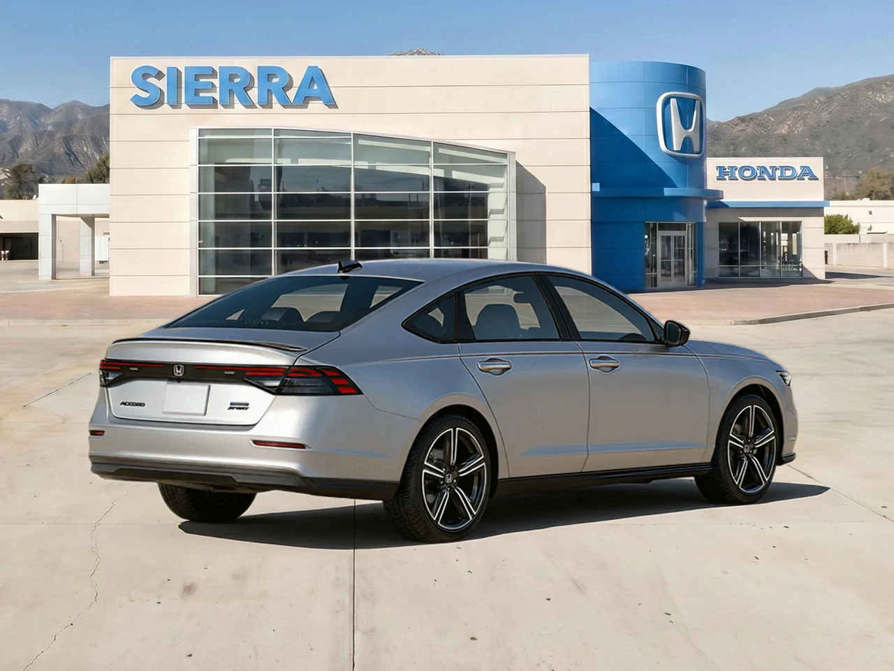 New 2026 Solar Silver Metallic Honda Sport Hybrid image 3