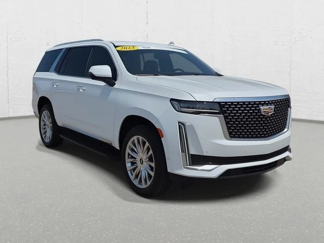 Used 2023 Crystal White Cadillac Premium Luxury image 3