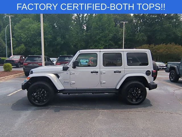 Used 2024 Silver Jeep Sahara 4xe image 2