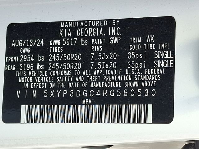 Used 2024 White Kia EX X-Line AWD image 27