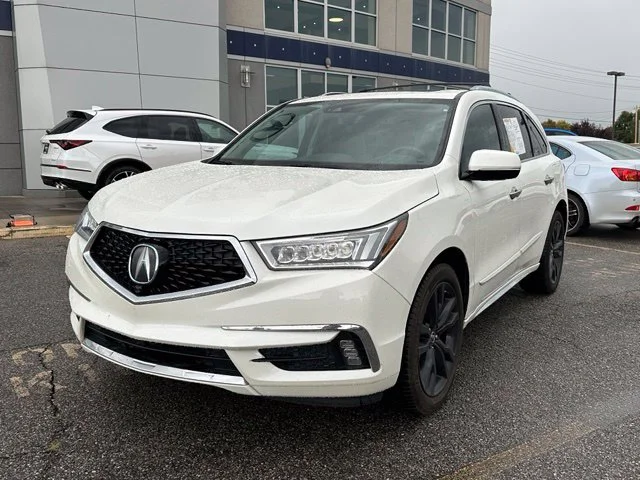Certified Used 2019 White Diamond Pearl Acura 3.5L Advance Package image 2