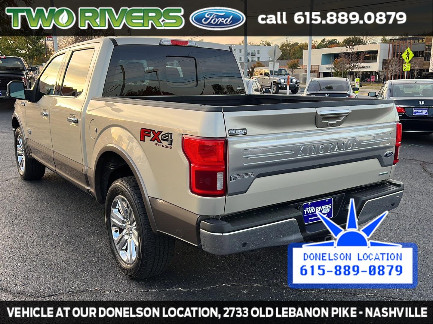 Used 2018 White Gold/Stone Gray Ford King Ranch image 9