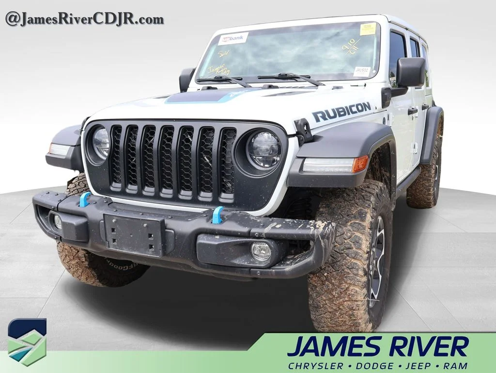Used 2023 White Jeep Rubicon 4xe image 2