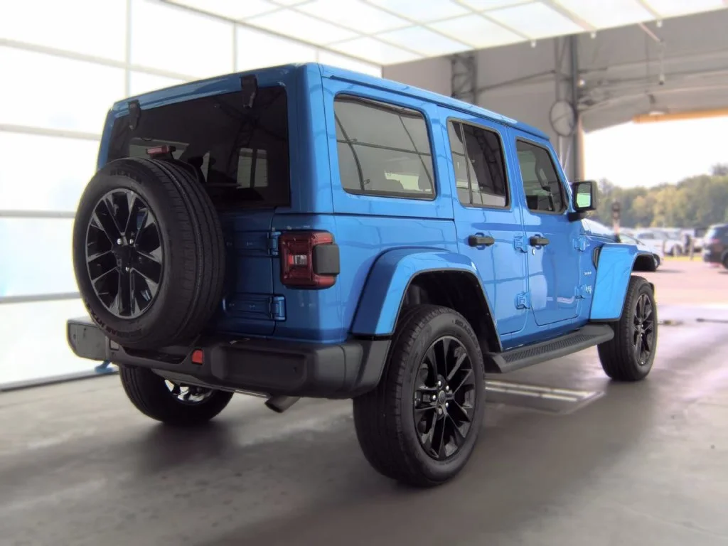 Used 2024 Blue Jeep Sahara 4xe image 2