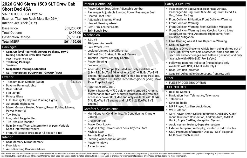 2026 GMC Sierra 1500 SLT - Photo 33