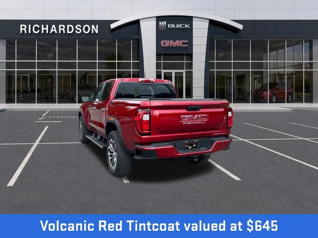 Used 2025 Volcanic Red Tintcoat GMC Denali image 3