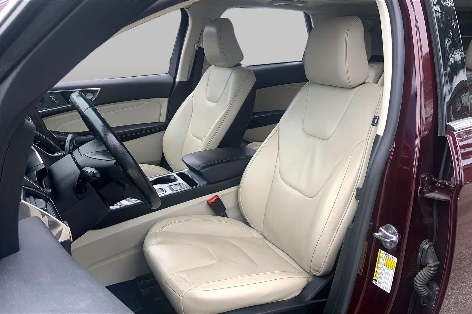 Used 2021 Burgundy Velvet Metallic Tinted Clearcoat Ford Titanium image 8