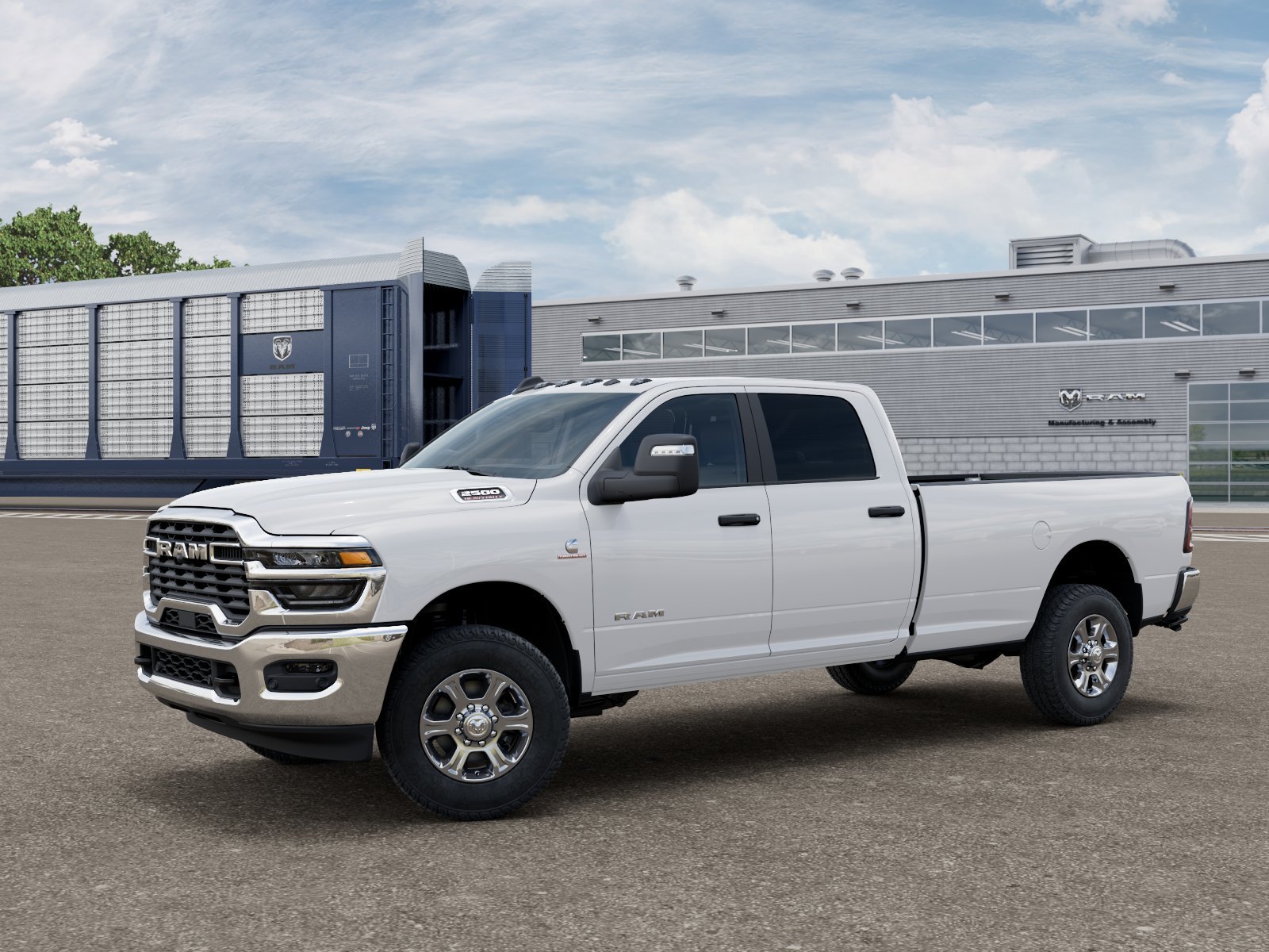 New 2027 Bright White Clear-Coat Exterior Paint RAM BIG HORN image 1