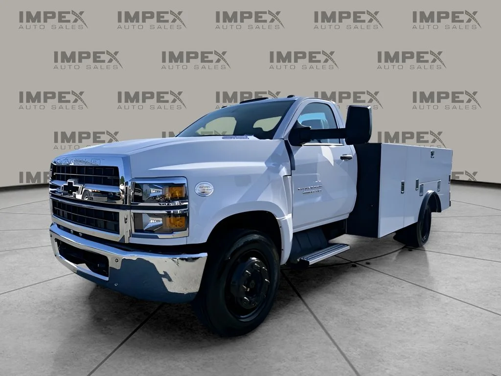 Used 2024 White Chevrolet Utility Body 12 Foot STAHL image 1