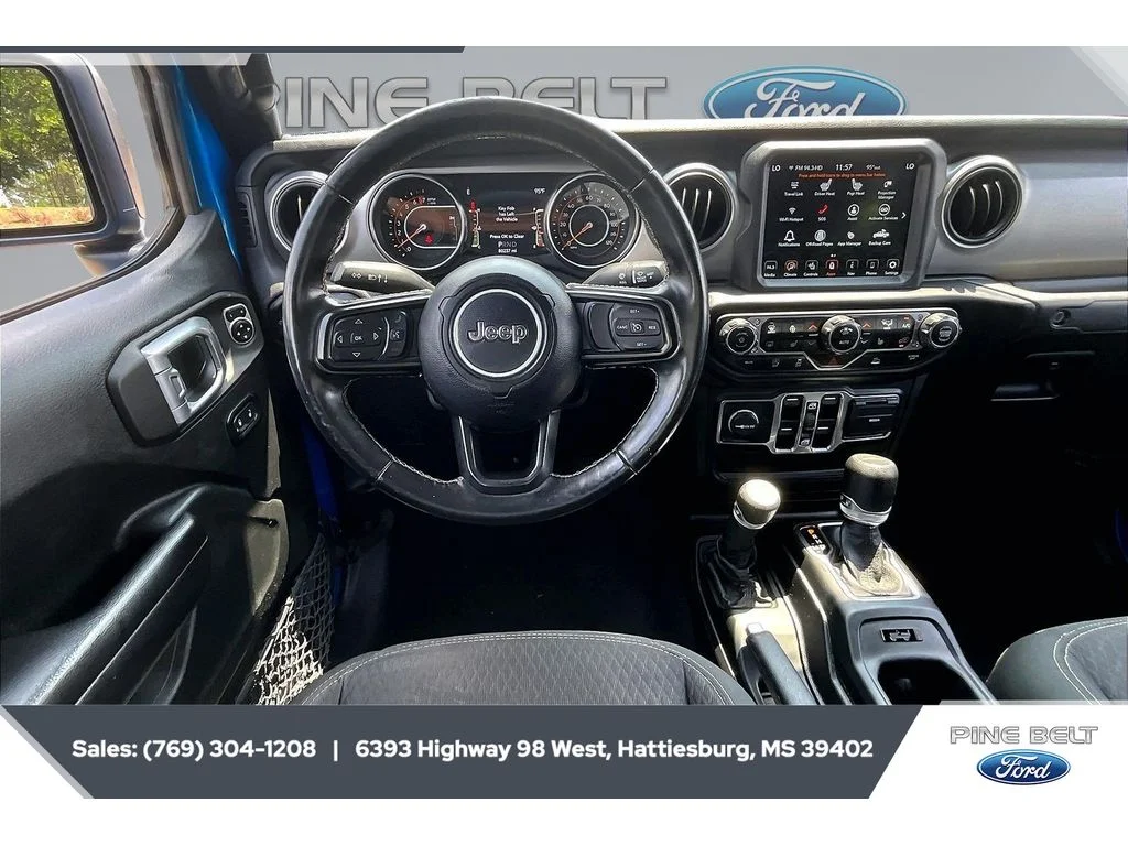 Used 2021 Hydro Blue Pearlcoat Jeep 80th Anniversary image 5