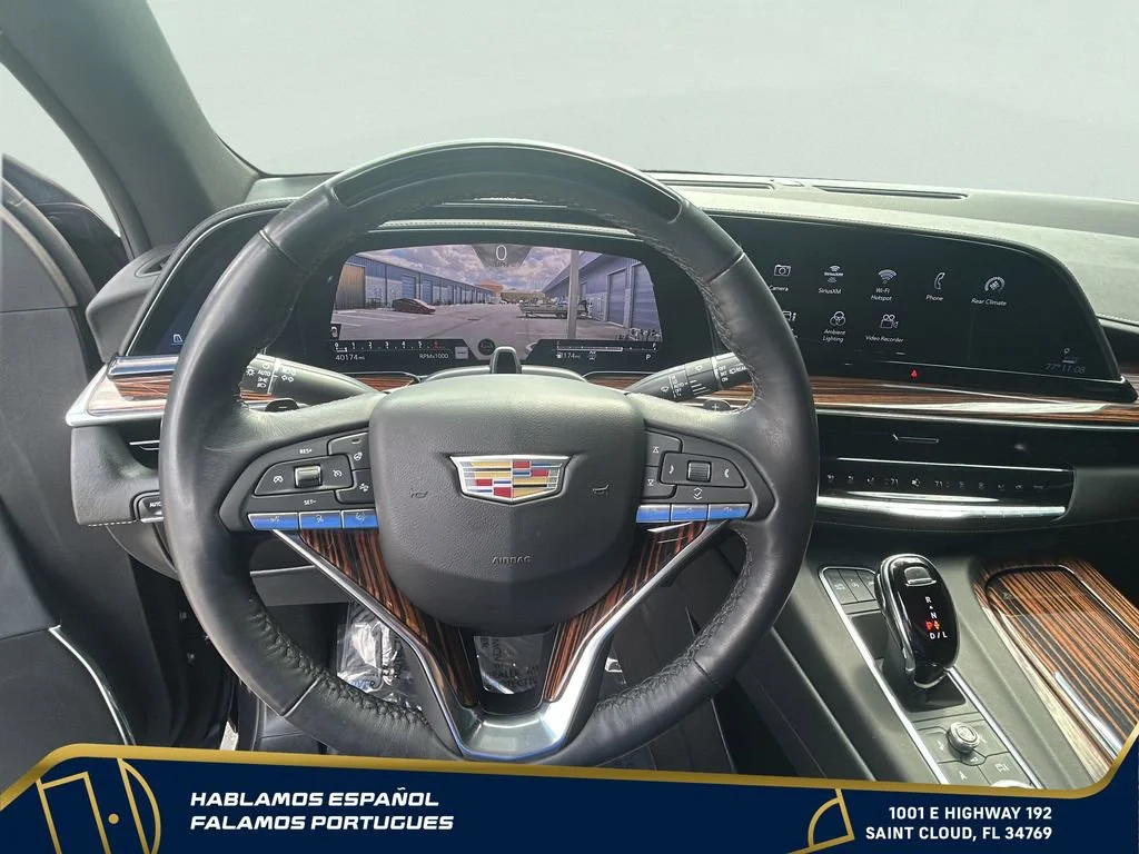 Used 2024 Galactic Gray Metallic Cadillac Premium Luxury image 18