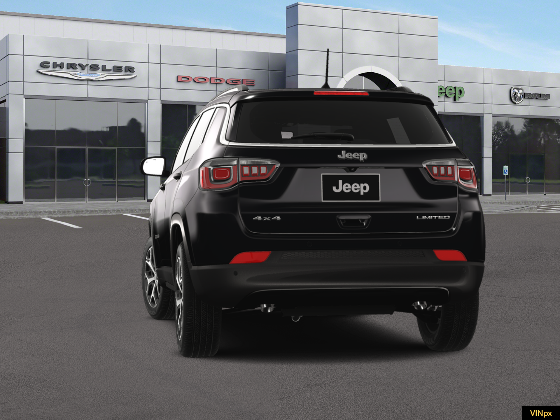 New 2026 Diamond Black Crystal Pearlcoat Jeep Limited image 13