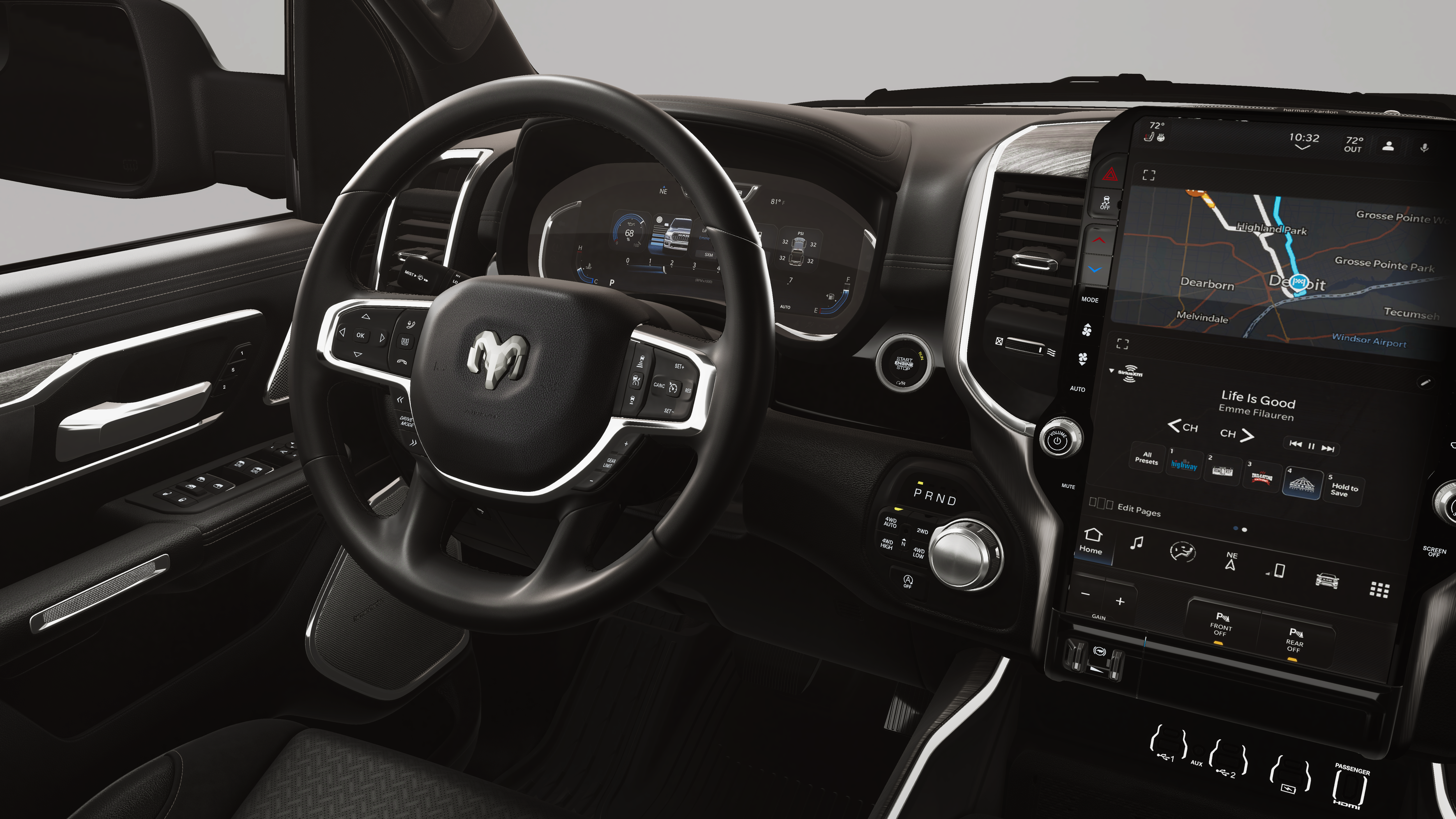 New 2026 Ivory White Tri-Coat Pearl-Coat Exterior Paint RAM LARAMIE image 21