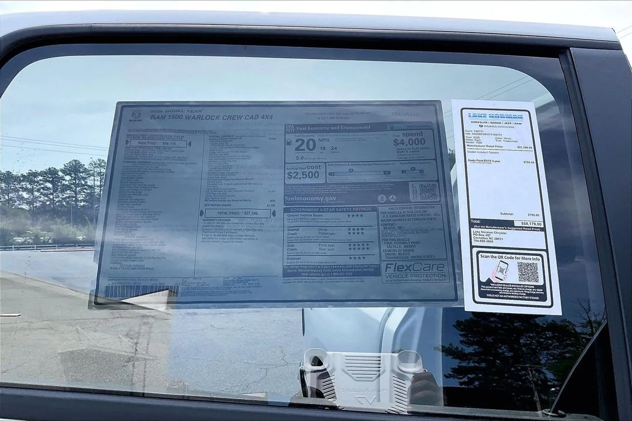New 2026 Bright White Clear-Coat Exterior Paint RAM Warlock image 37