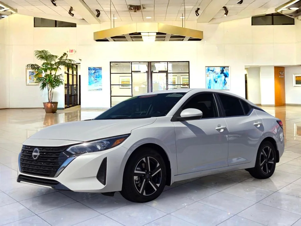 Certified Used 2025 White Nissan SV image 1