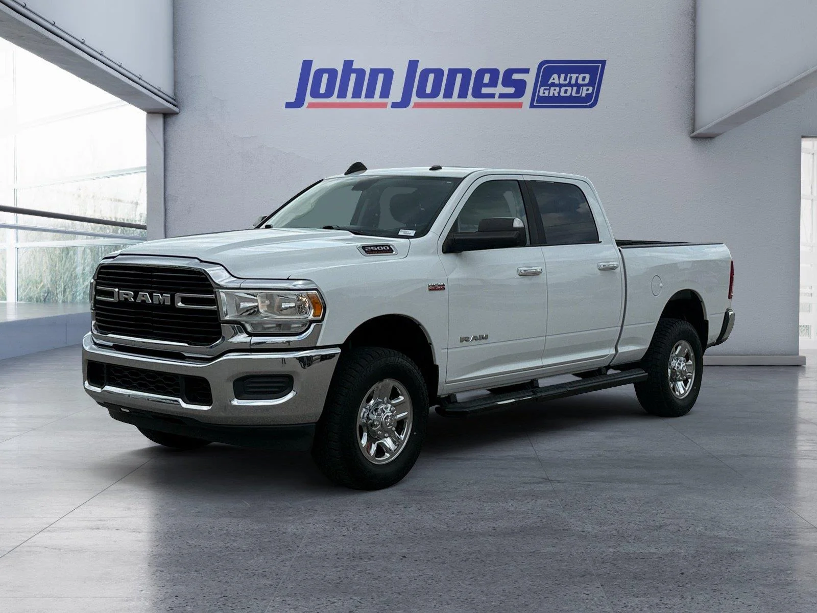 Used 2019 Bright White Clearcoat Ram Big Horn image 1