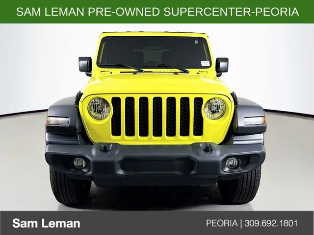 Used 2024 Yellow Jeep Sport image 2