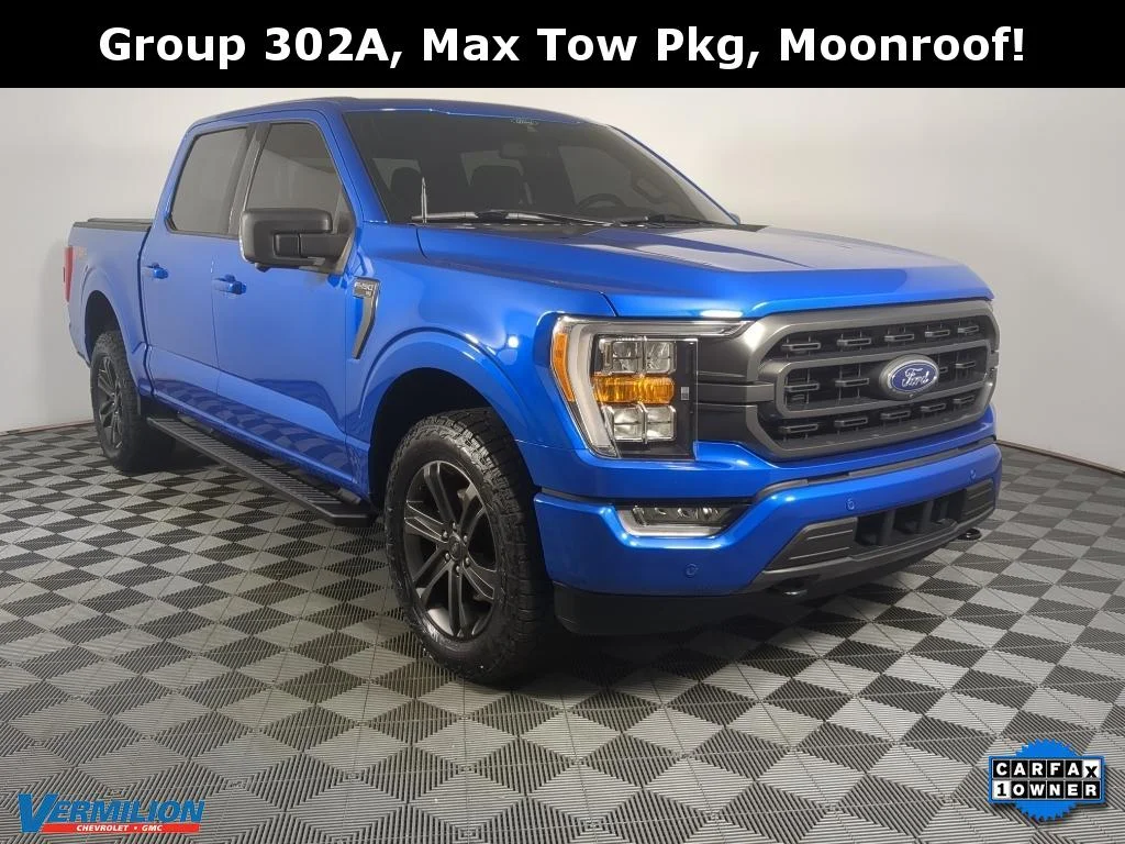 Used 2021 Velocity Blue Metallic Ford XLT image 1