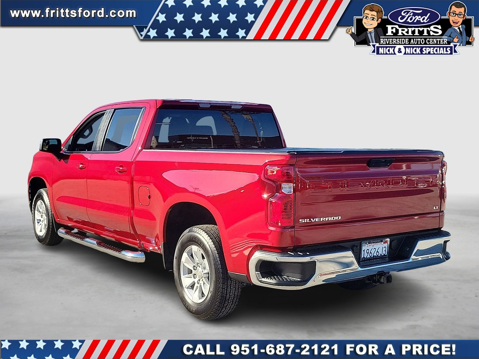 Certified Used 2021 Cherry Red Chevrolet 2WD Crew Cab Standard Bed LT image 3