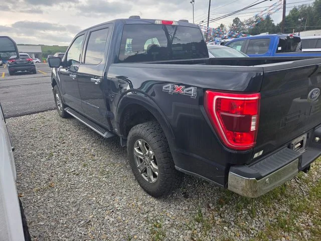 Used 2021 Antimatter Blue Metallic Ford XLT image 4