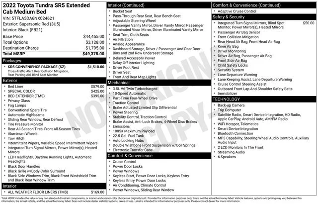 Used 2022 Red Toyota SR5 image 10