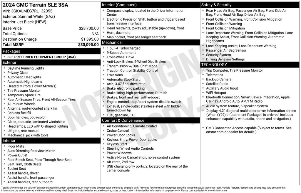 Used 2024 White GMC SLE image 25