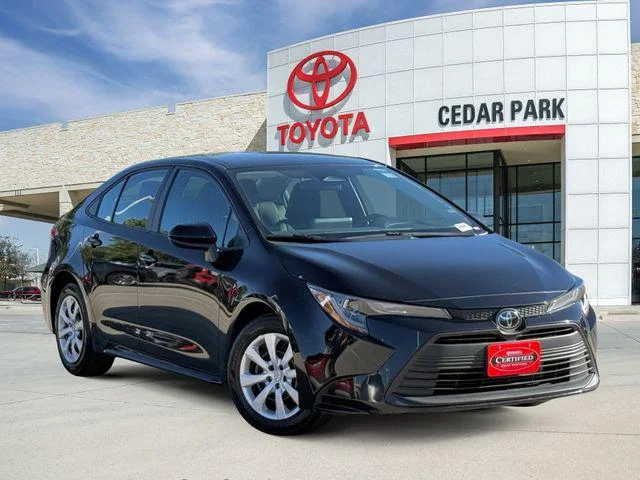 Certified Used 2024 MIDNIGHT BLACK METAL Toyota LE image 32
