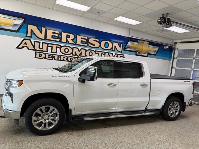 Used 2024 Chevrolet Silverado 1500 LTZ with VIN 1GCUDGEL7RZ398334 for sale in Detroit Lakes, Minnesota