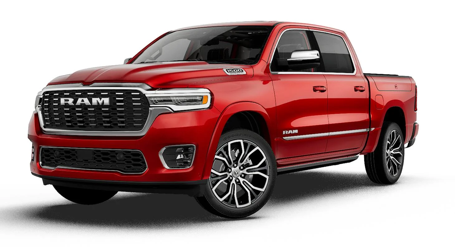 New 2027 Molten Red Pearl-Coat Exterior Paint RAM Tungsten image 1