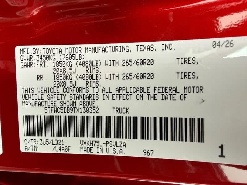 New 2026 Supersonic Red Toyota Limited i-FORCE MAX image 21