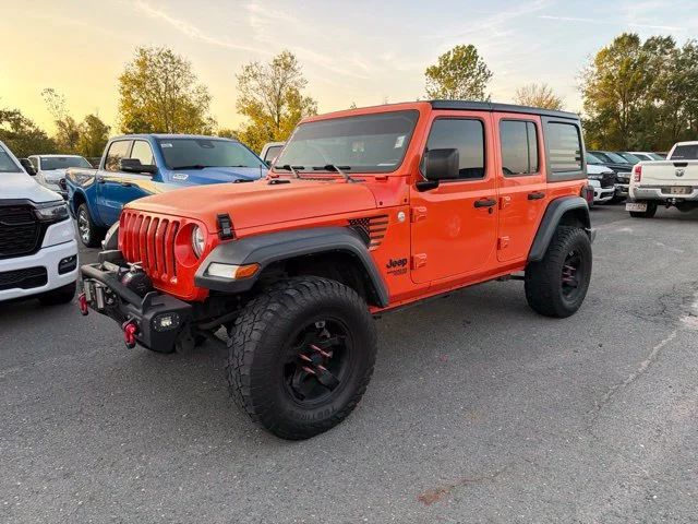 Used 2018 Orange Jeep Unlimited Sport S image 8