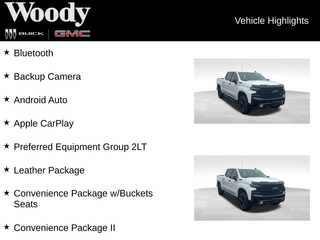 Certified Used 2021 IRIDESCENT PEARL TRICOAT Chevrolet LT Trail Boss image 3