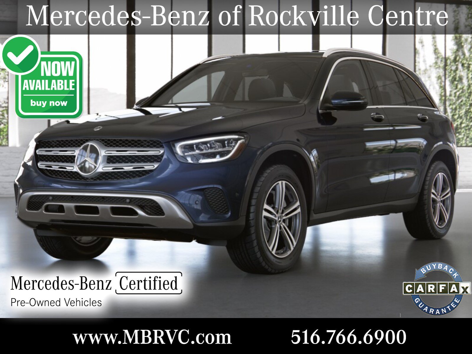Certified Used 2022 Lunar Blue Metallic Mercedes-Benz GLC 300 image 1