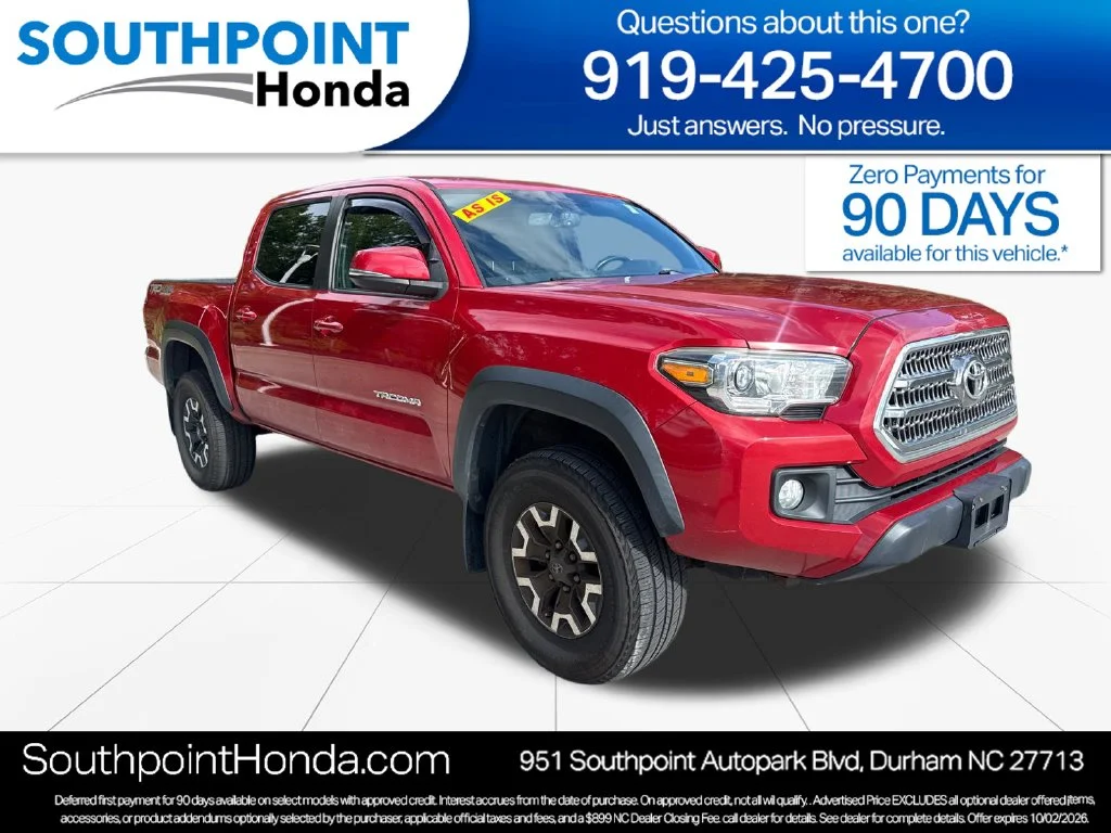 Used 2016 Barcelona Red Metallic Toyota TRD Off-Road image 1