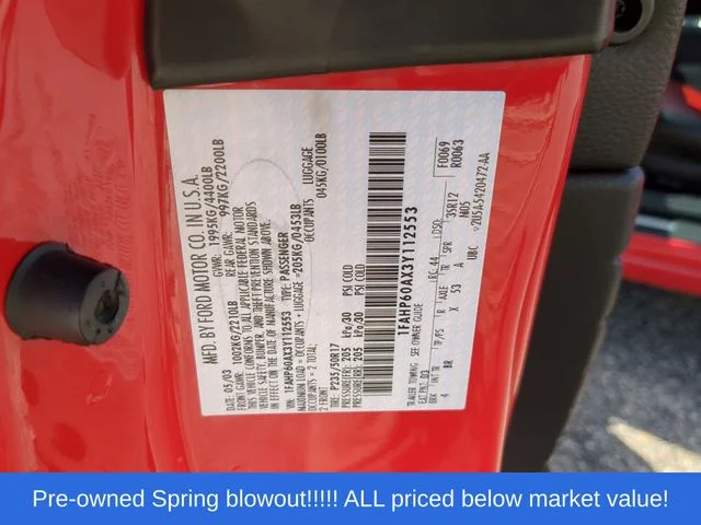 Used 2003 Red Ford  image 40