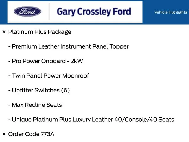 New 2026 White Ford Platinum Crossley Customs image 12