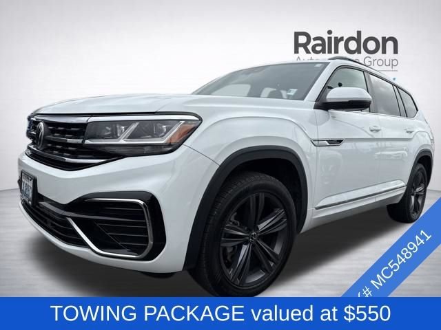 Used 2021 Pure White Volkswagen 3.6L V6 SE w/Technology R-Line image 3