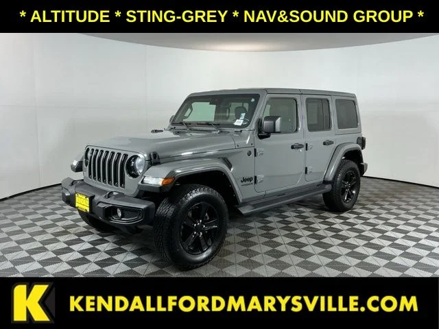 Pre-Owned 2021 Jeep Wrangler Unlimited Sahara Altitude